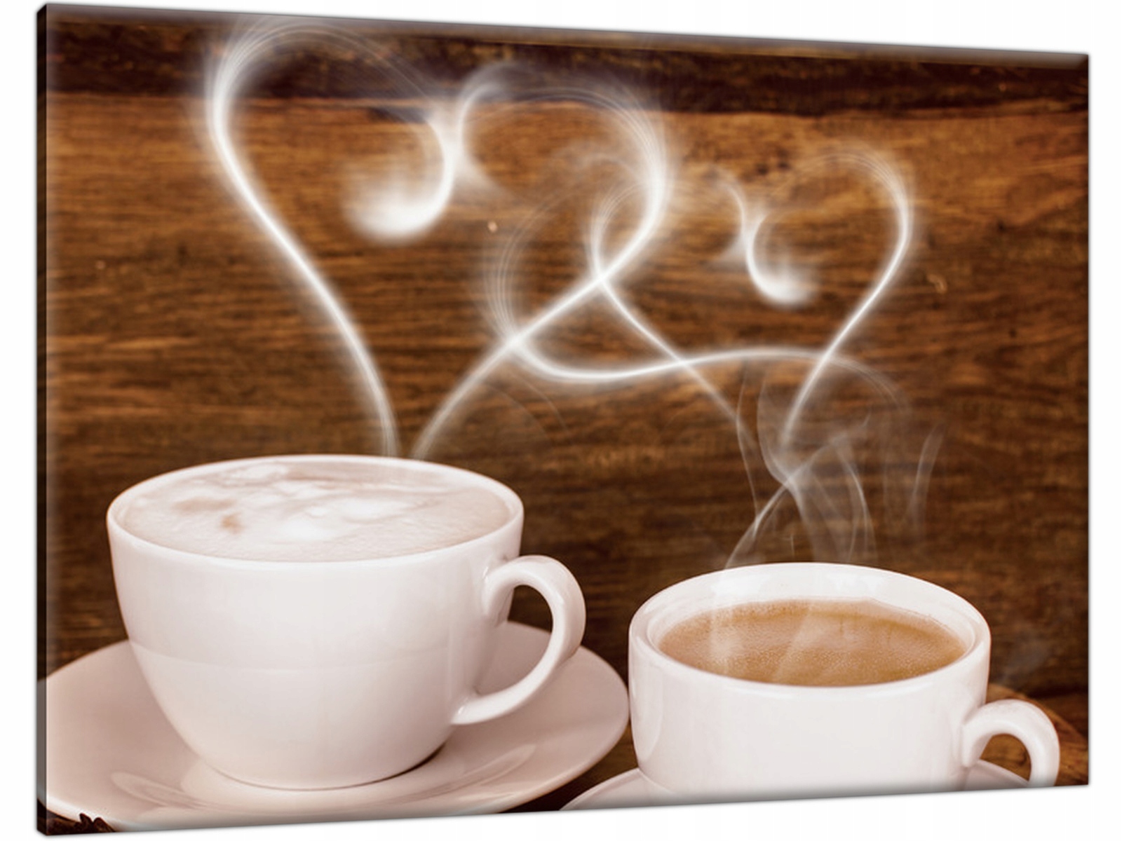 

Miłość Serce Kawa 100x70 Tryptyk do kuchni Brąz