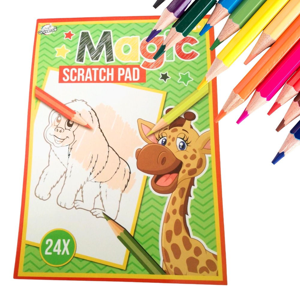 MAGICZNY BLOK ZDRAPKA ZDRAPYWANKA 24 ARKUSZE 3+ GORYL