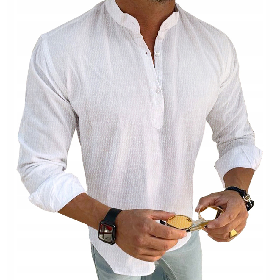 Pánská Košile Casual Se Stojáčkem Denní Hladká Novinka