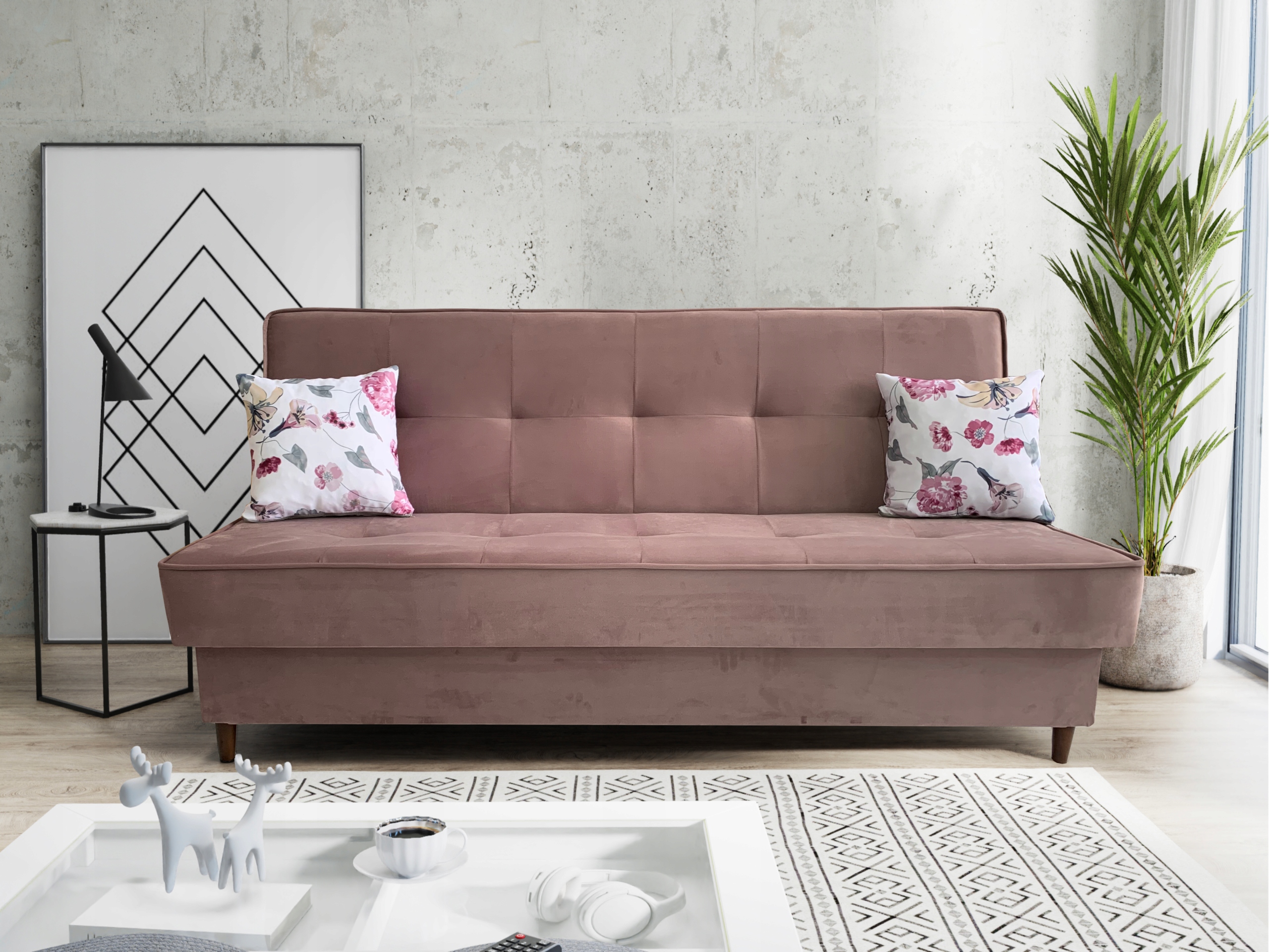 Wersalka kanapa sofa rozkładana JOY + poduszki Kolekcja MTM