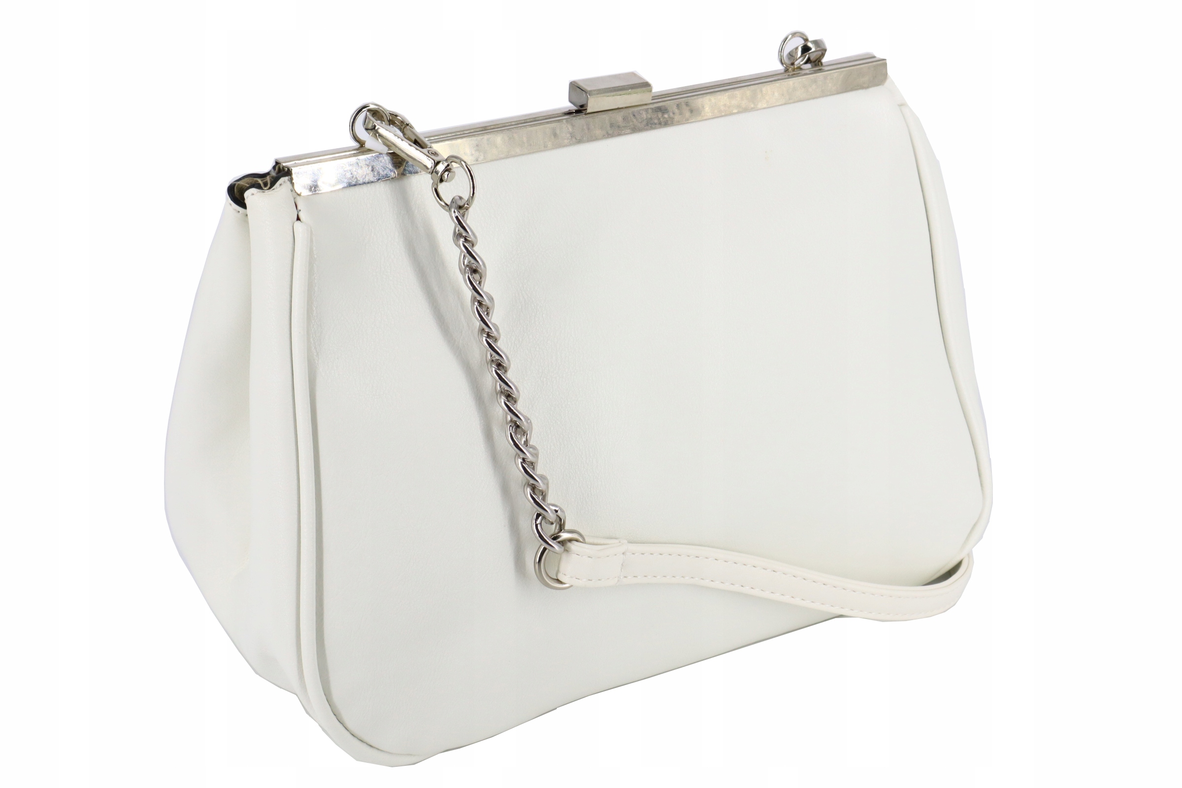 

Torebka wizytowa pojemna na bigiel 2947 Biała