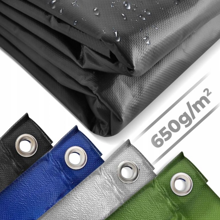 Jago Plachta 650 g/m², hliníková oka, černá, 4 x 5 m