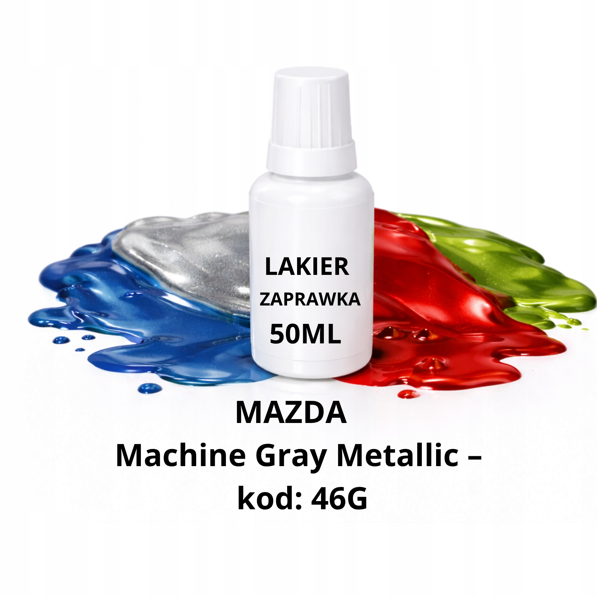 Lakier bazowy zaprawka do Mazda Machine Gray Metallic – kod: 46G, 50 ml