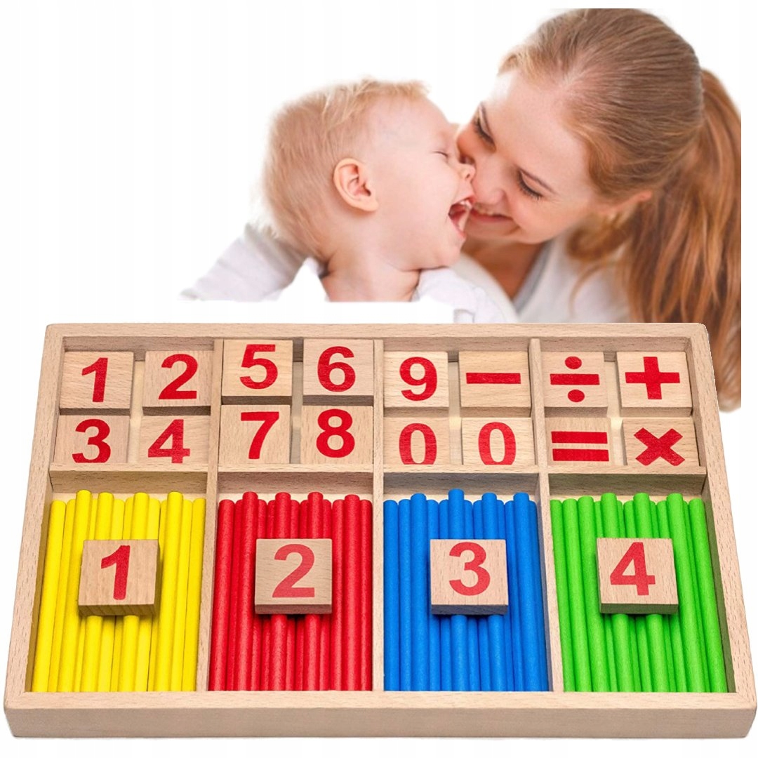 ZESTAW EDUKACYJNY DLA DZIECKA PREZENT TABLET PATYCZKI DODAWALEC Materiał inny