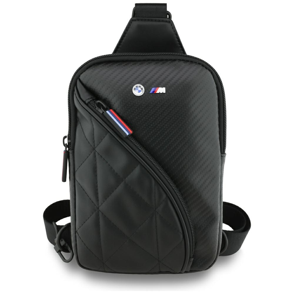 Taška na telefon Bmw Carbon Pocket&Metal Logo Crossbody černá