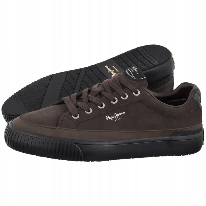 Pánské tenisky Pepe Jeans Ben Evolution Brown PMS300001 Hnědé