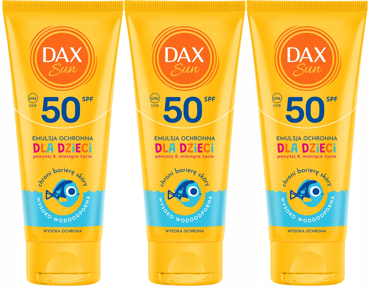 3 kusy Ochranná emulze pro děti SPF50 Travel 100 ml Dax Sun Glycerin