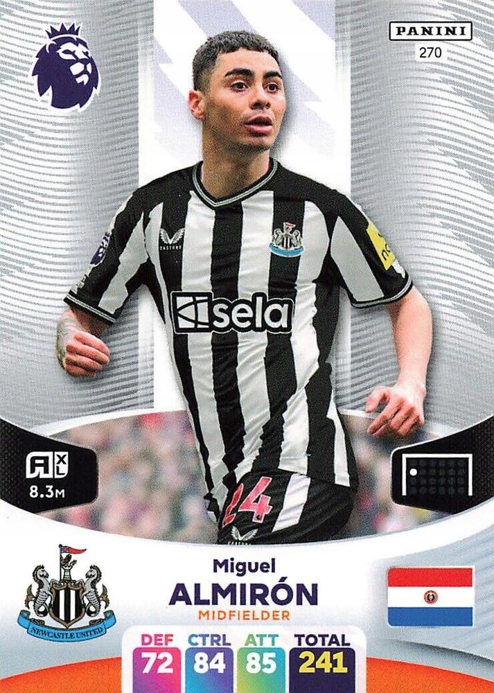Premier League 2024 270 Miguel Almirón Panini Adre