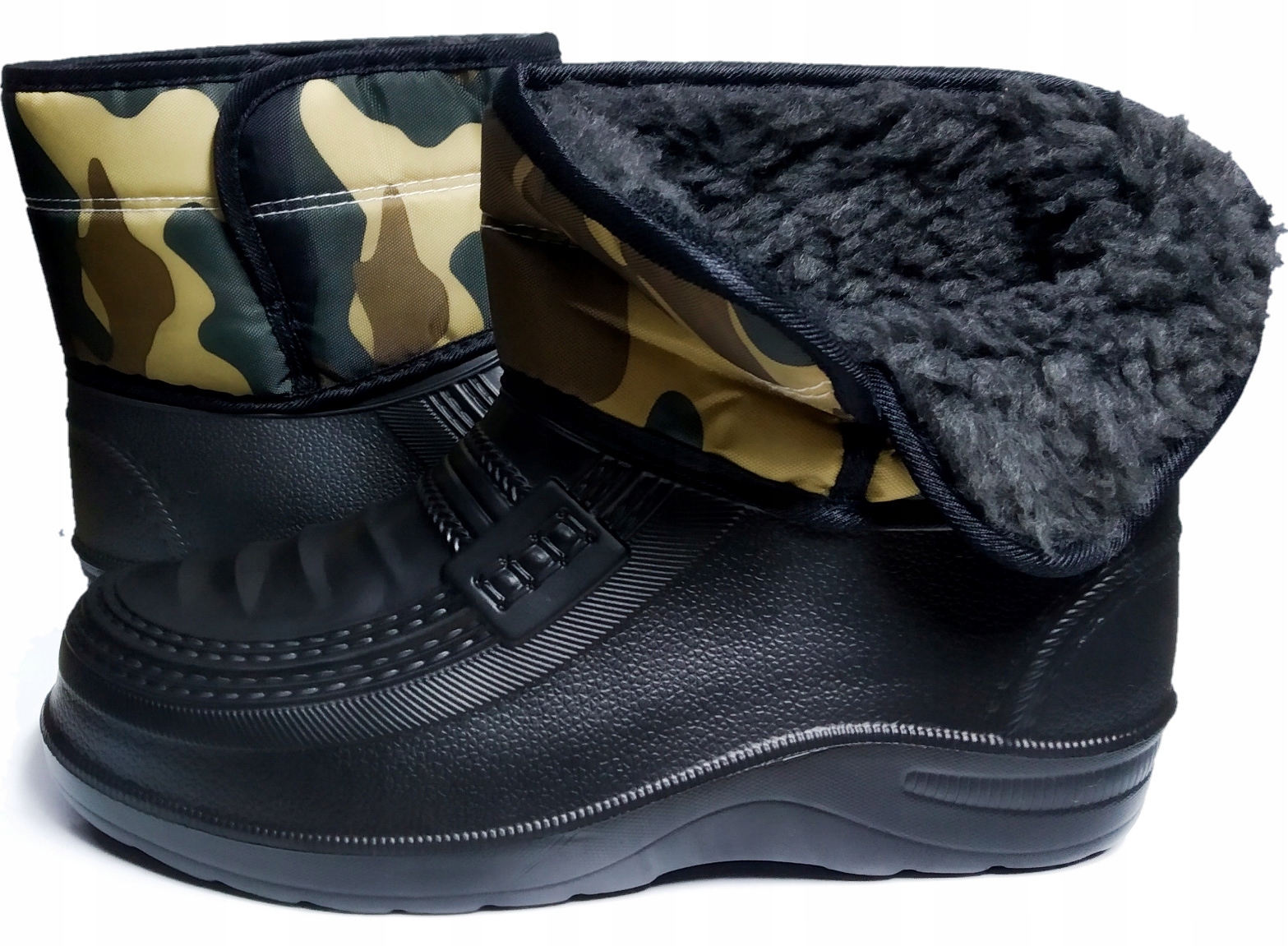 KALOSZE MĘSKIE LEKKIE OCIEPLANE PIANKOWE EVA 43 Oryginalne opakowanie producenta folia