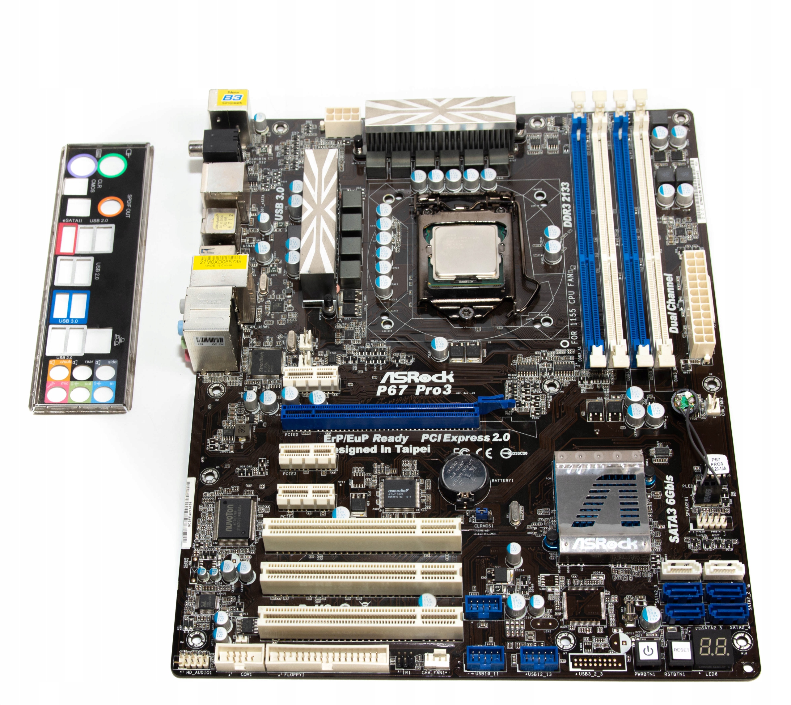 Płyta główna ASRock P67 Pro LGA1155 z procesorem i7-2600 w