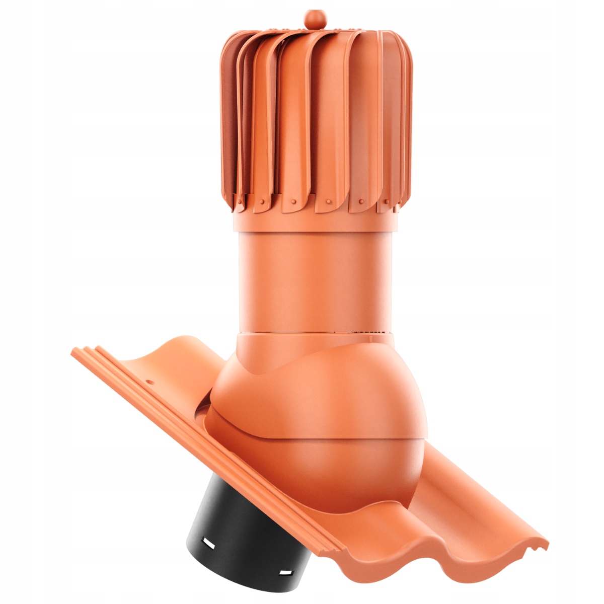 Větrací komín Otočný podlouhlý fi125 Benders Palema Cihlový