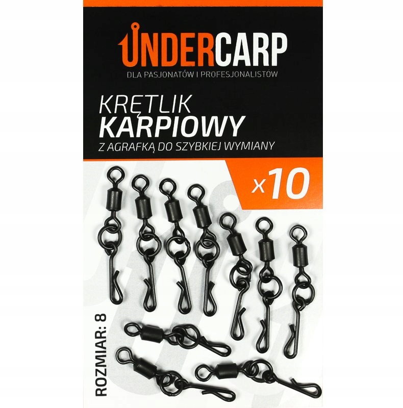 Undercarp Krętlik Karpiowy Z Agrafką Do Szyb Wym