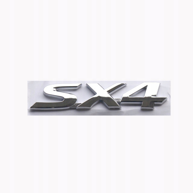 Emblemat Logo Znaczek Do Suzuki SX4 Srebrny Połysk Na Klapę Tył Nowy Abs