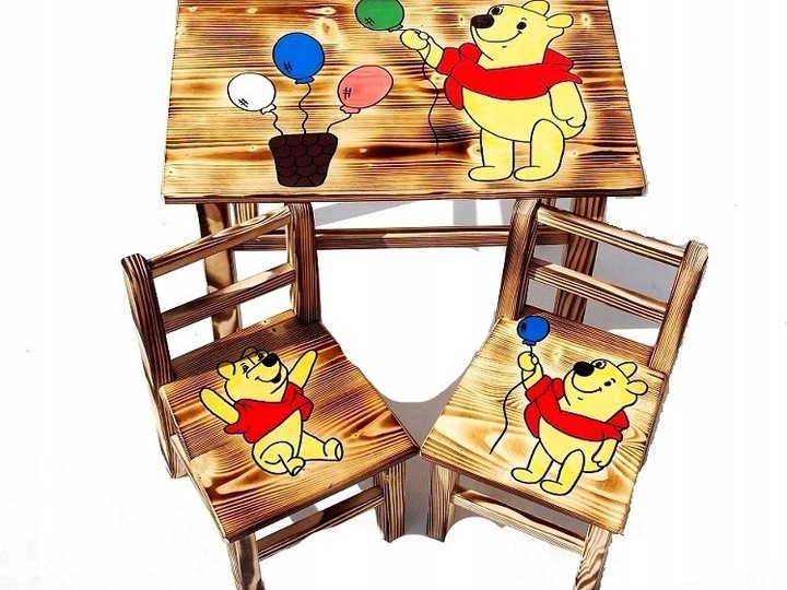 Stolik+2 krzesełka MEBELKI DREWNIANE DLA DZIECI !