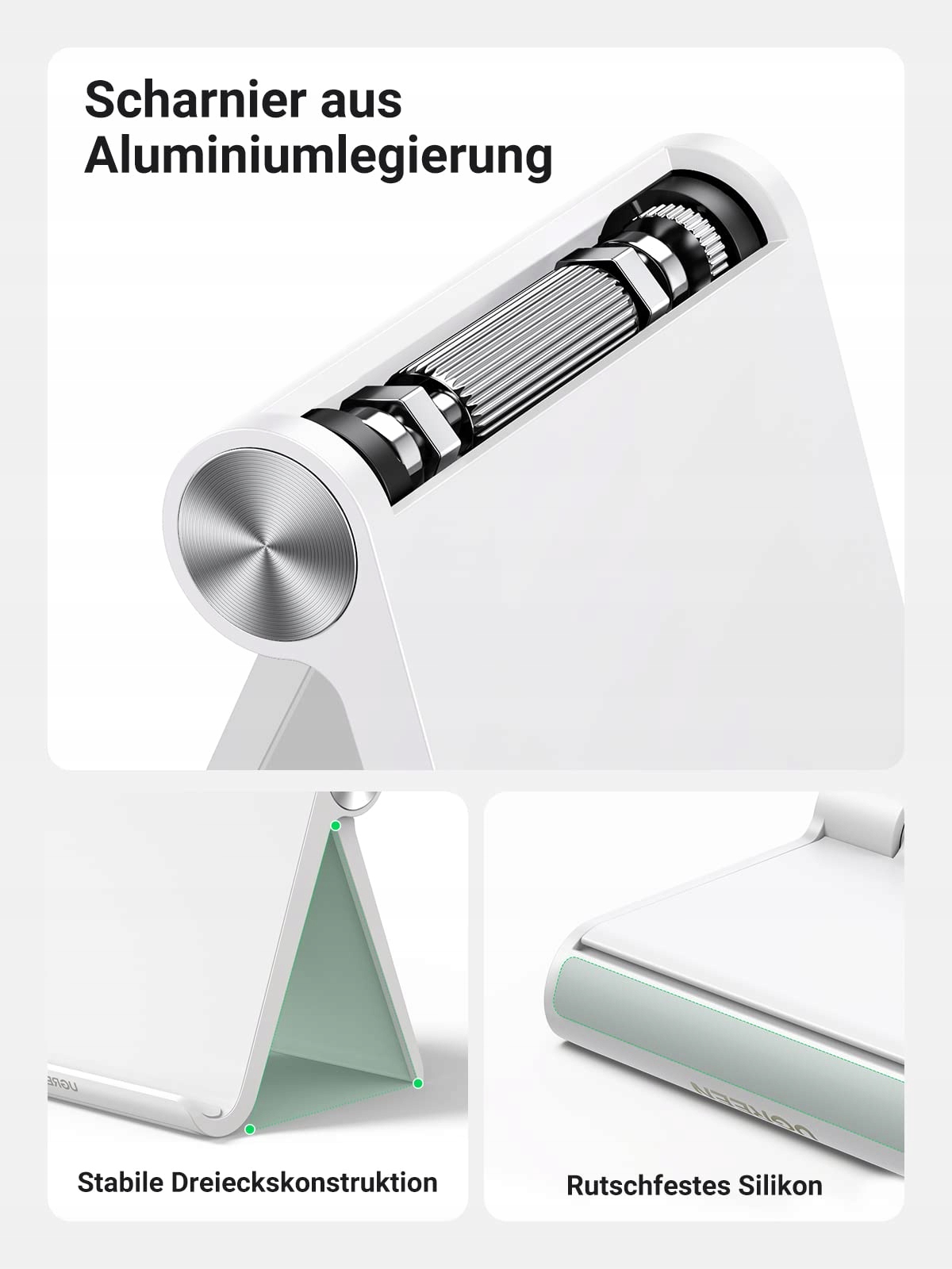 UGREEN Stojak Na Tablet Kompatybilny Z iPad Galaxy Tab Huawei iPhone — miniatura 6