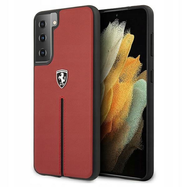 

Ferrari Off Track Leather Etui skóra na Galaxy S21