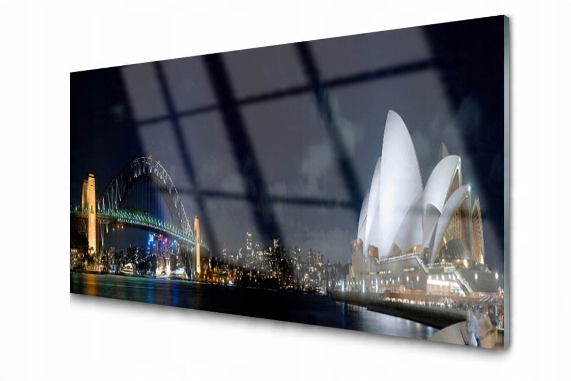 

Panel szklany dekor Sydney Most 140x70 + Klej