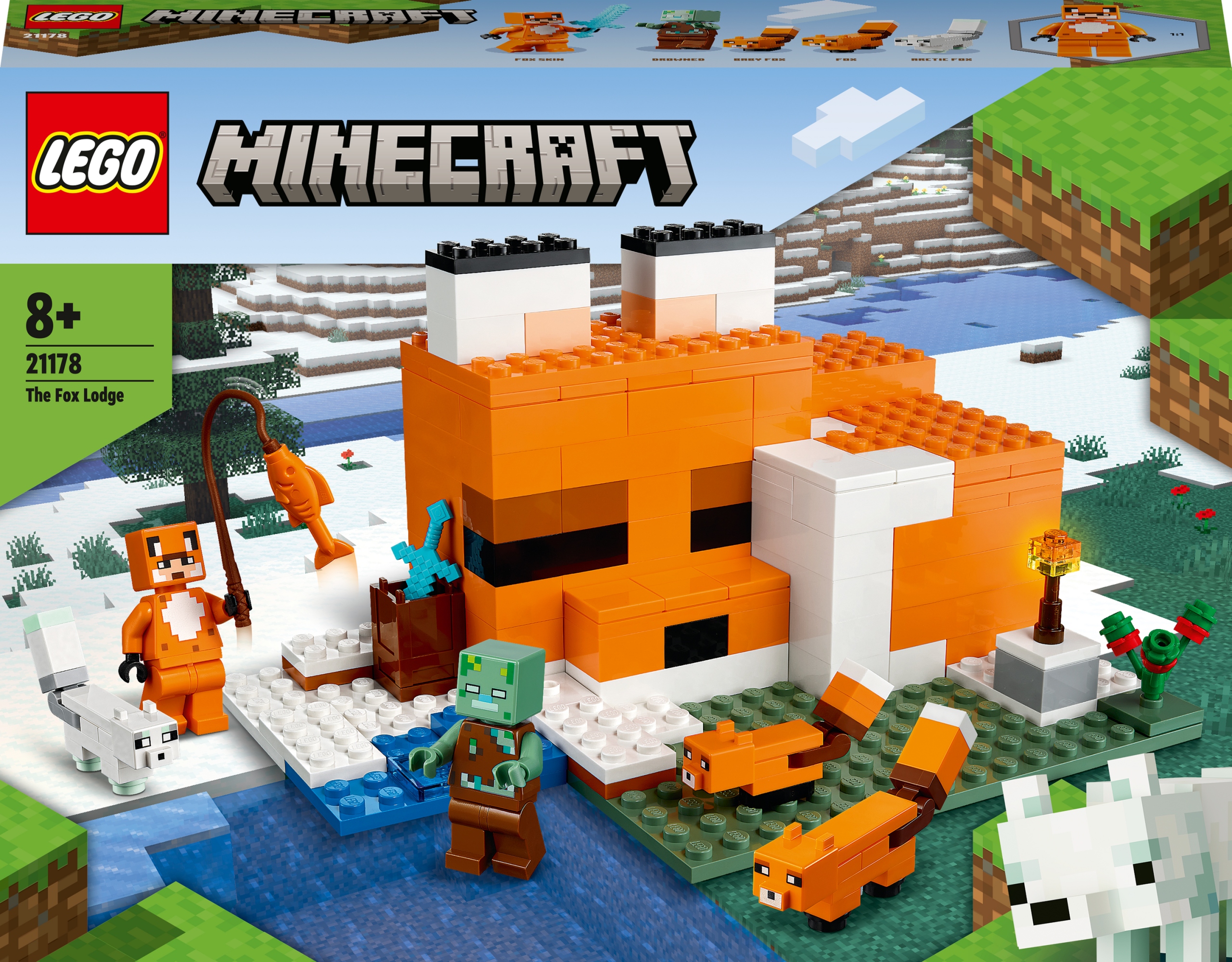

Lego Minecraft Siedlisko lisów 21178