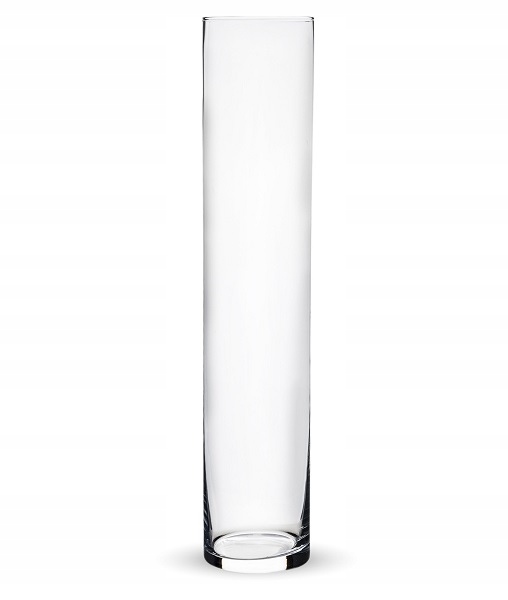 

Wazon szklany tuba rura cylinder 50 x 10 cm