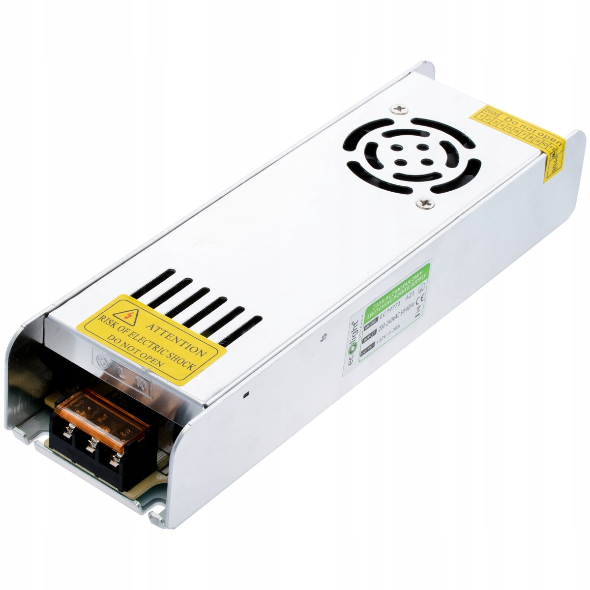 

Zasilacz Montażowy do Taśm Led Slim 360W 12V 30A