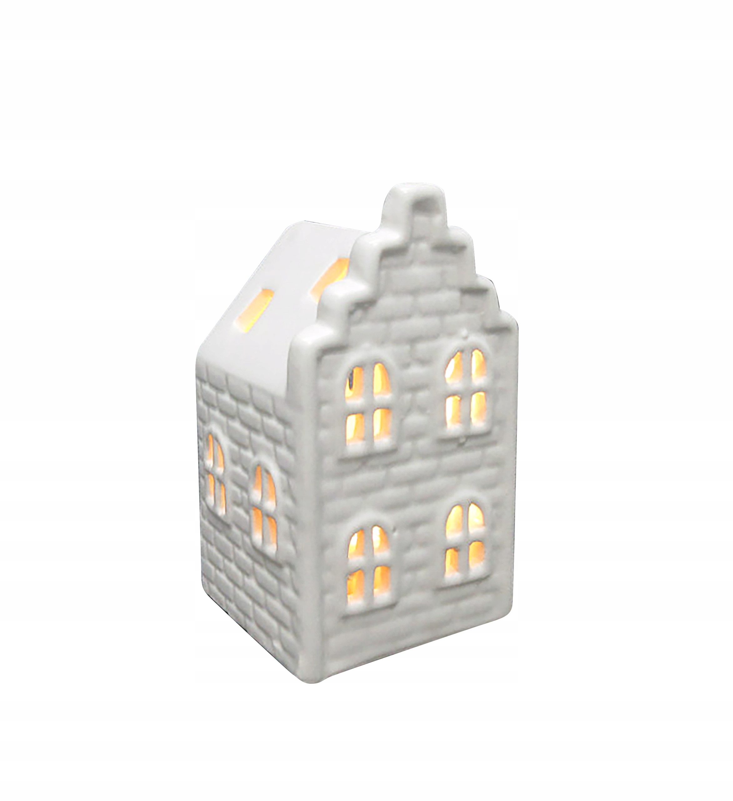 Lampion ceramiczny Hytte domek biały 10cm