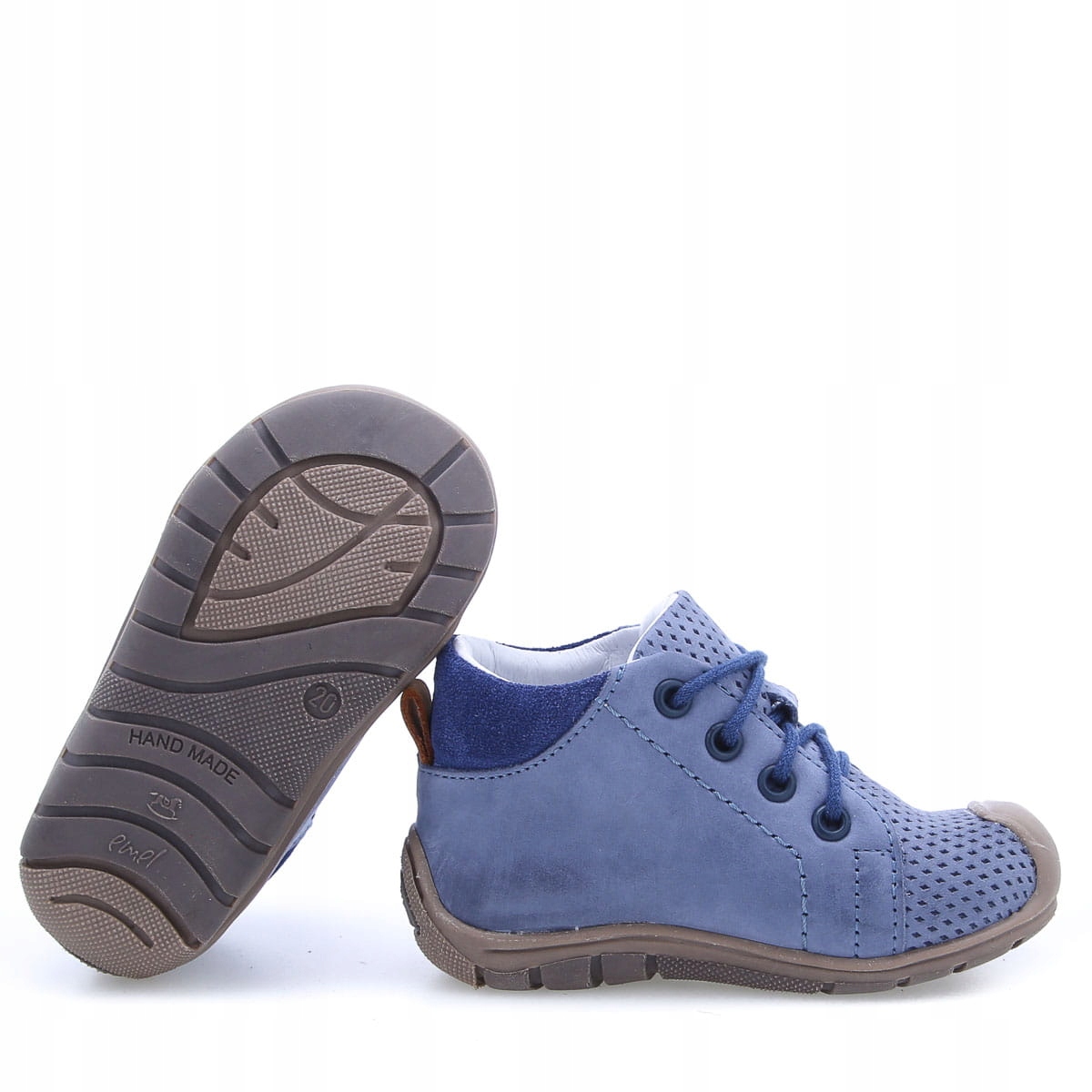 Buty chłopięce EMEL E2388G niebieskie - 22 Marka Emel