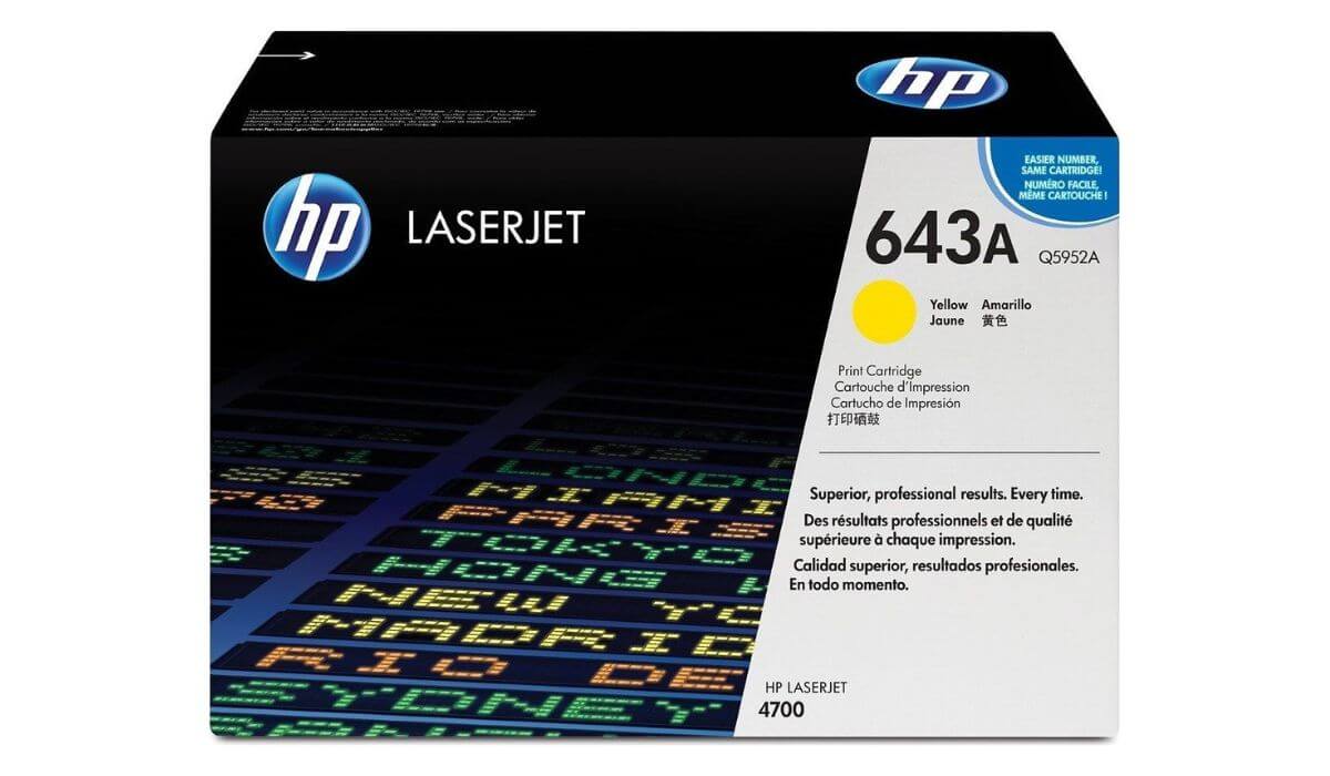Toner Hp 643A Q5952A Y Originál 4700