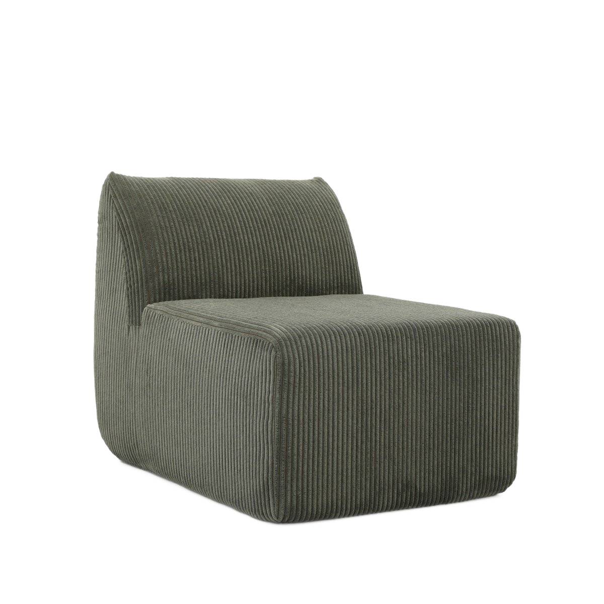 Modulárne kreslo Svela olivové, 59,5x80x62 cm Homla