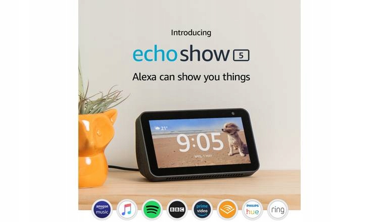 Amazon Echo Show 5 Alexa czarny NOWOŚĆ 2019 Kod producenta Show 5