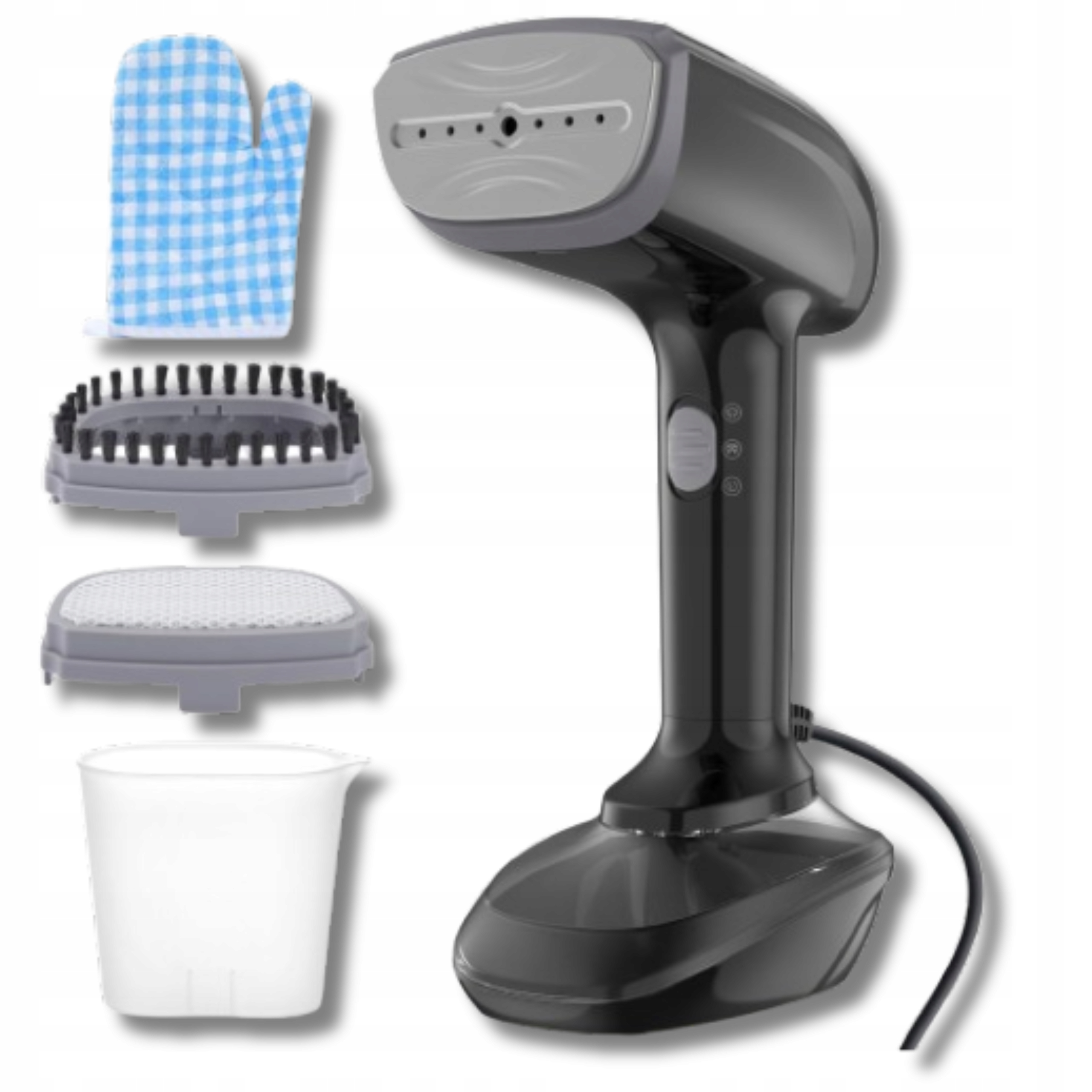 Ruční napařovač tkanin 1800W Černá Plus Akcesoria Rychlé Předehřívání