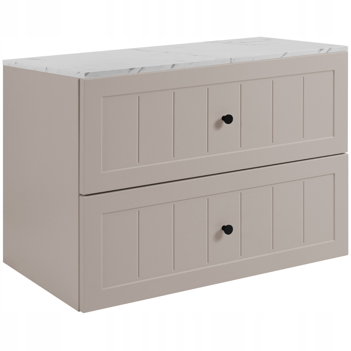 Koupelnová skříňka pod umyvadlo Kašmír 60 Frézy Přední části Knoflíky Blat Mramor
