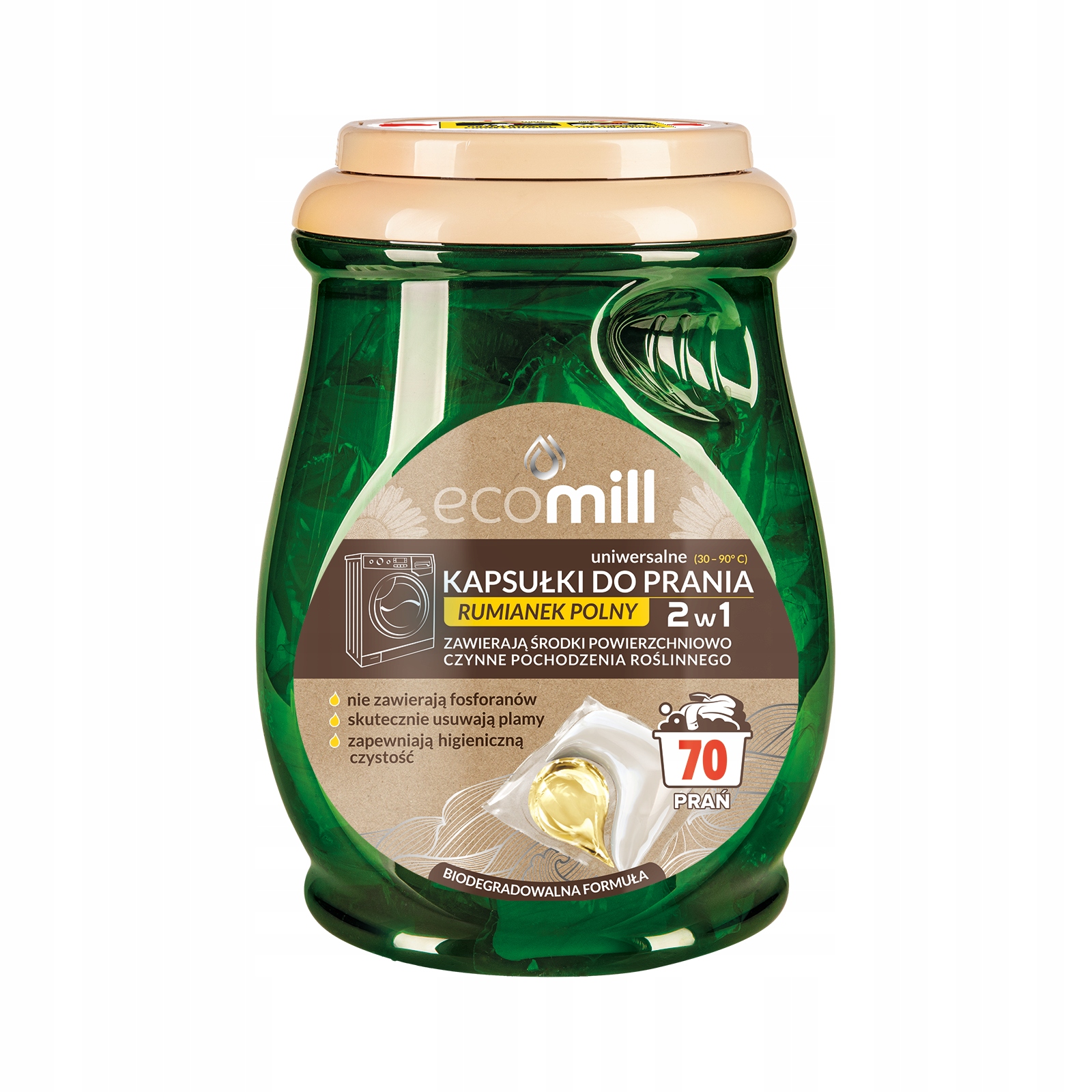 Levně Ecomill univerzální prací kapsle Heřmánek rolní 70 ks