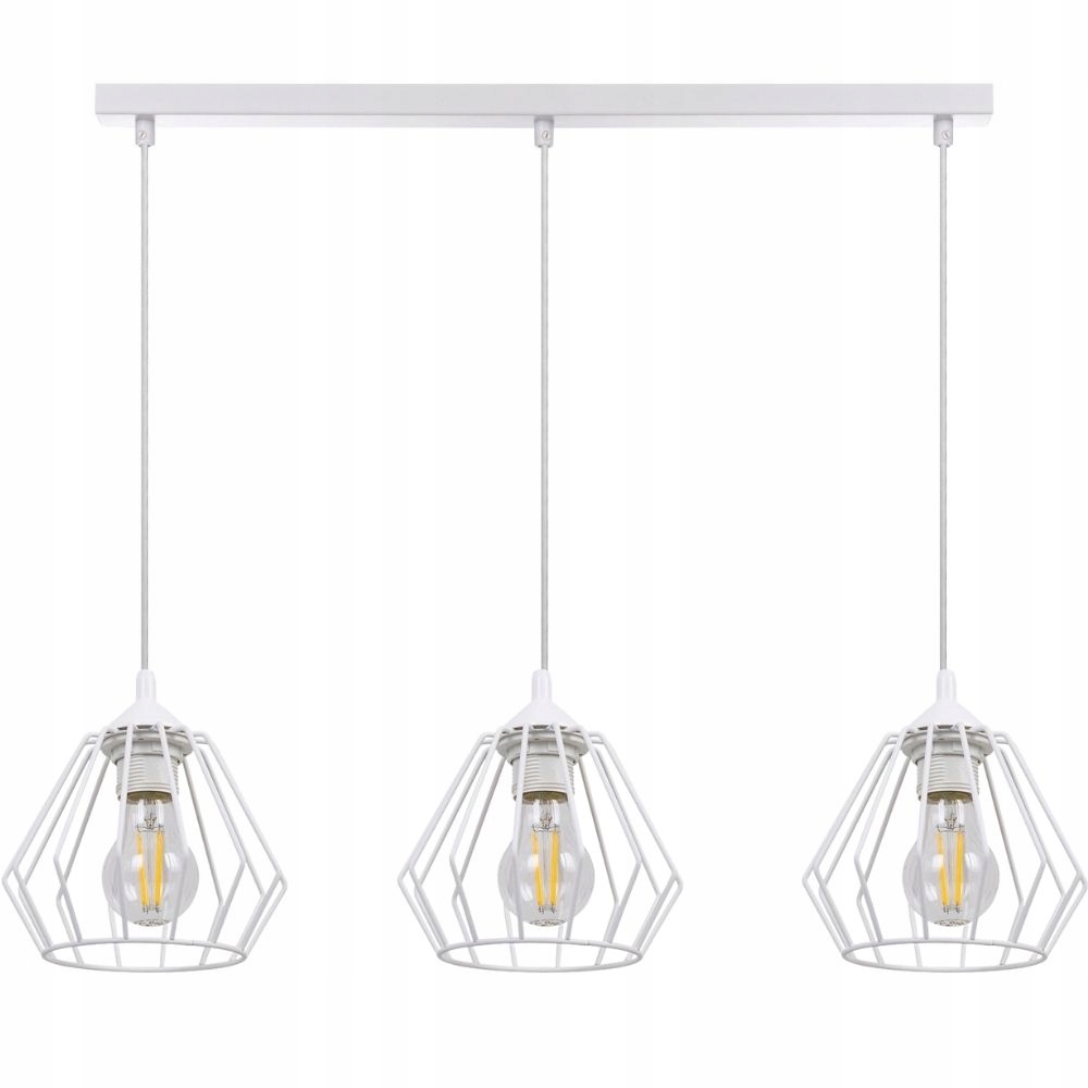 Stropní Svítidlo Lustr Kov Diamant Led Závěsná Lampa E27 Polská Lampa