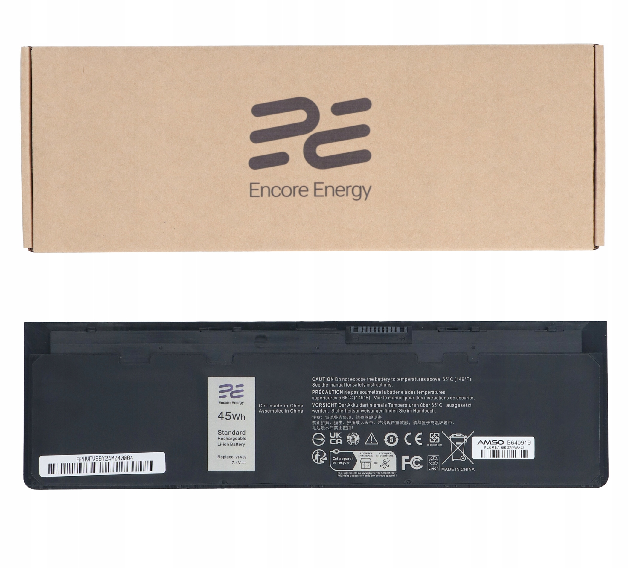 Bateria VFV59 do Dell Latitude E7240 Latitude E7250 Encore Energy 6000mAh