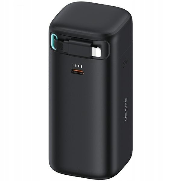 Usams Powerbanka s navíjecím kabelem Retractable Lightning 18000 mAh PD45W Fas