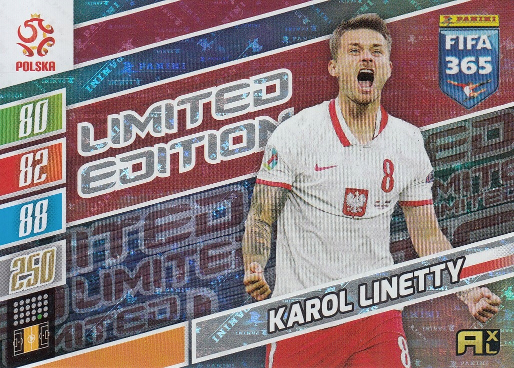 Fifa 365 2022 Limited Edition Linetty karta kolekcjonerska