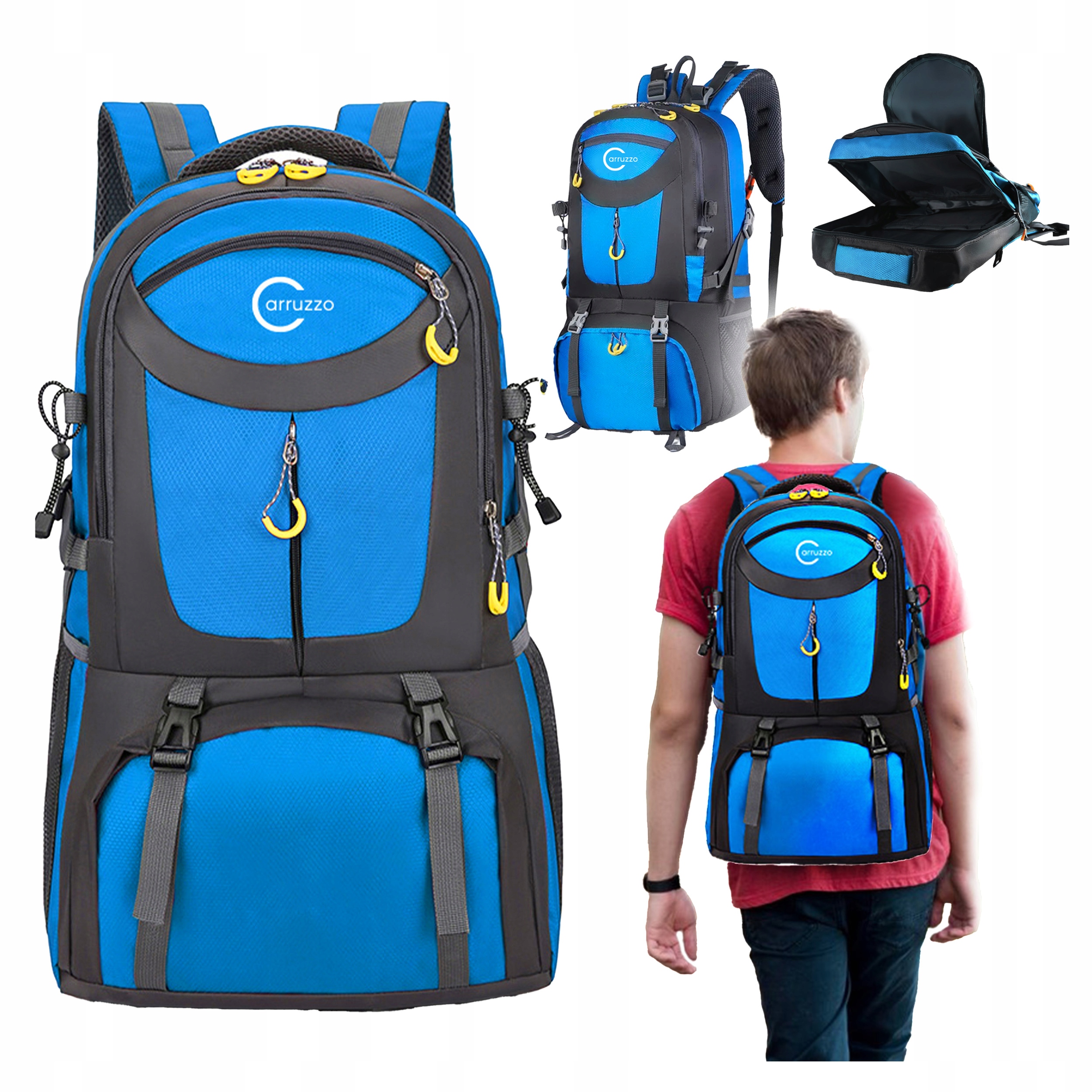 Plecak Szkolny Turystyczny 50L Wytrzymały Trekkingowy Duży Wodoodporny