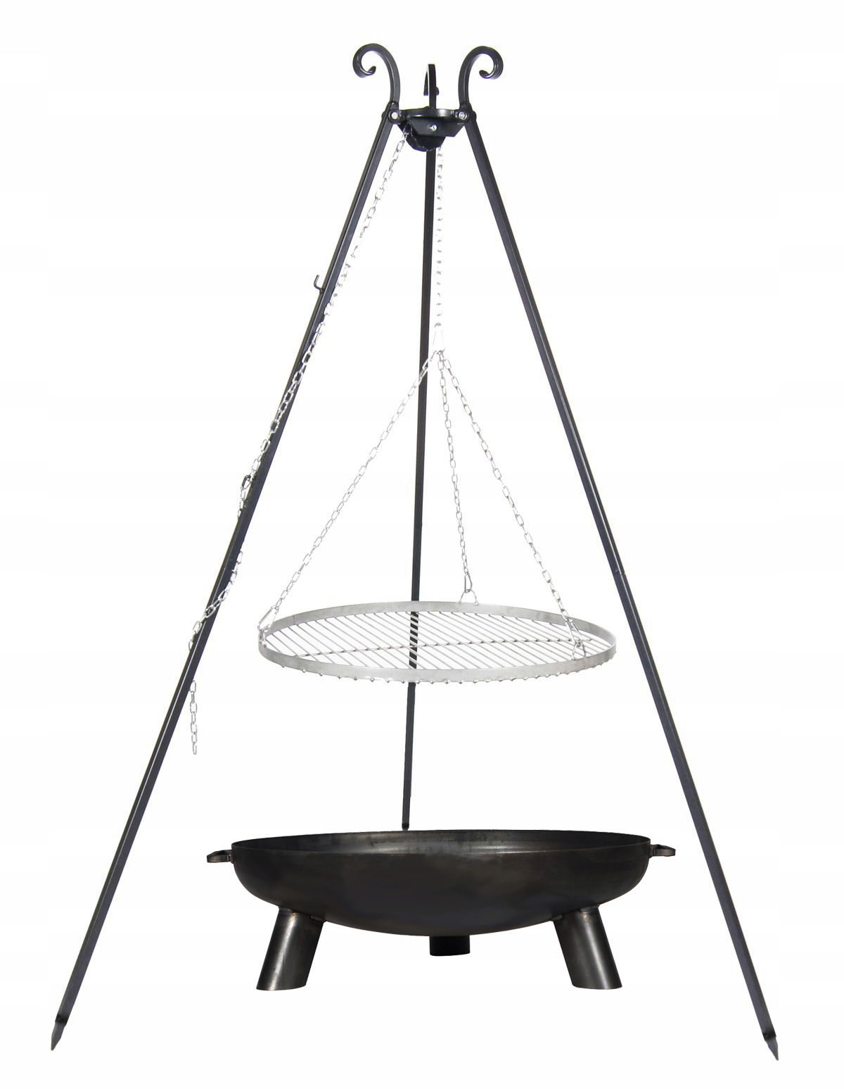 Grill Ogrodowy Wiszący Trójnóg Palenisko 60CM