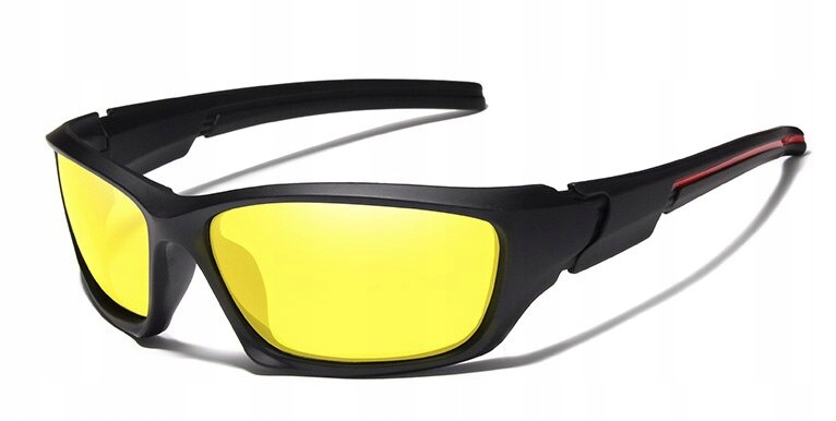 OKULARY MĘSKIE POLARYZACYJNE SPORTOWE ROWER ETUI Długość zausznika 117 mm