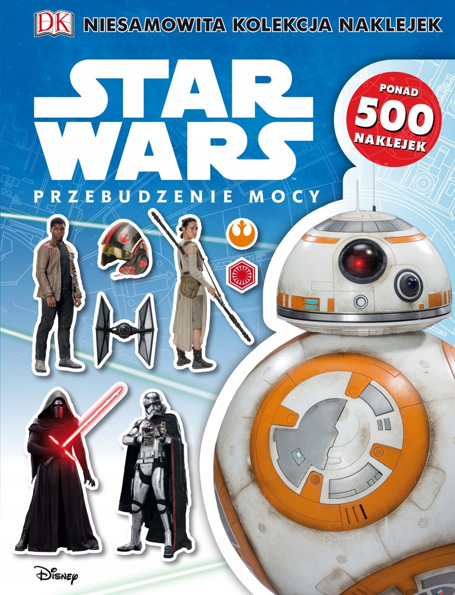 STAR WARS Przebudzenie mocy 500 NAKLEJEK Disney