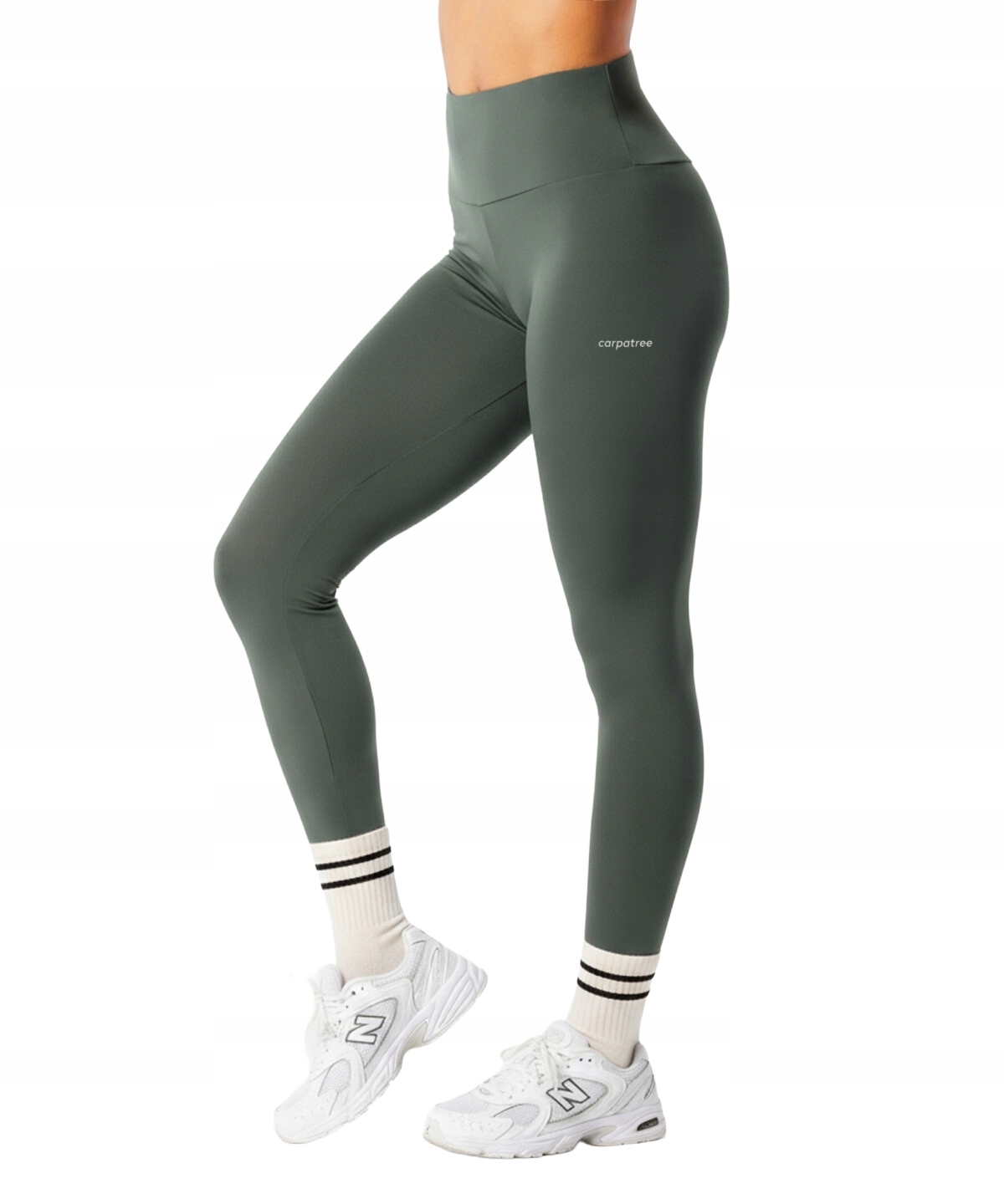 Legginsy sportowe klasyczne wysoki stan EvoFlex Carpatree Xs szare