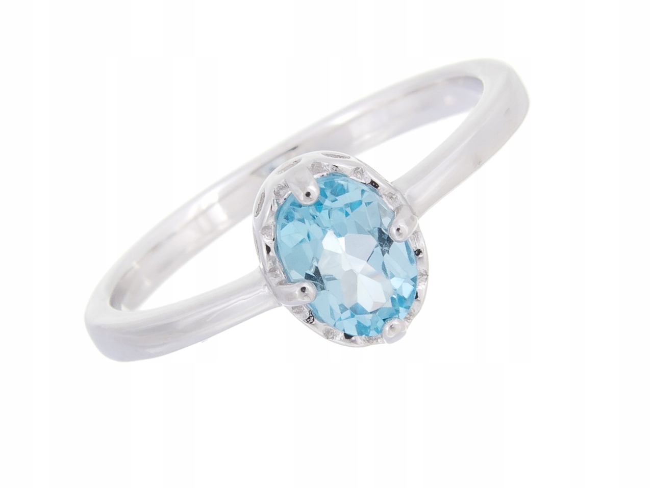 Stříbrný Prsten S Vel Prstýnek .17, Přírodní Švýcarský Topaz
