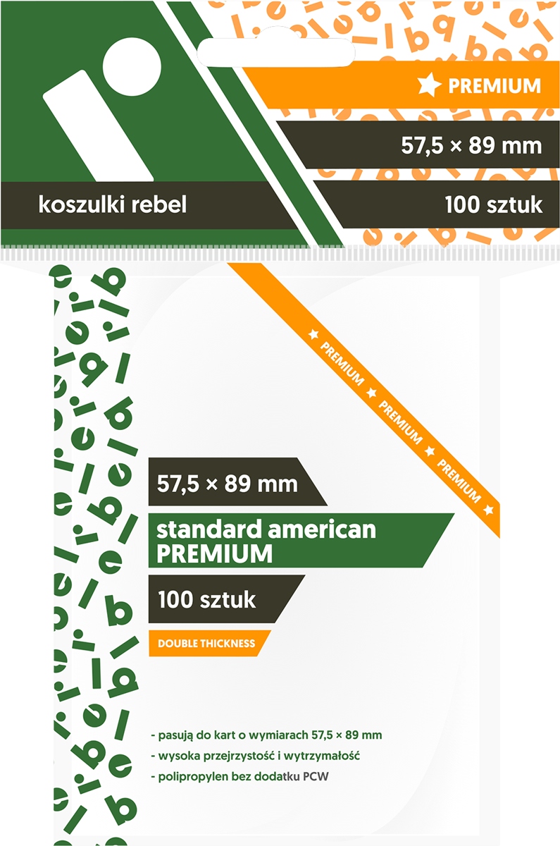 

Koszulki Rebel (57,5x89) Standard American Premium