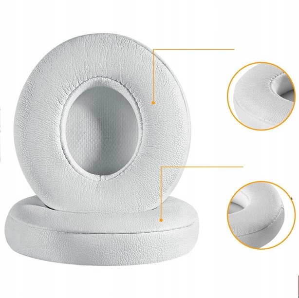 BIAŁE GĄBKI NAUSZNIKI EAR PADY DO BEATS SOLO 2. 3 Marka bez marki