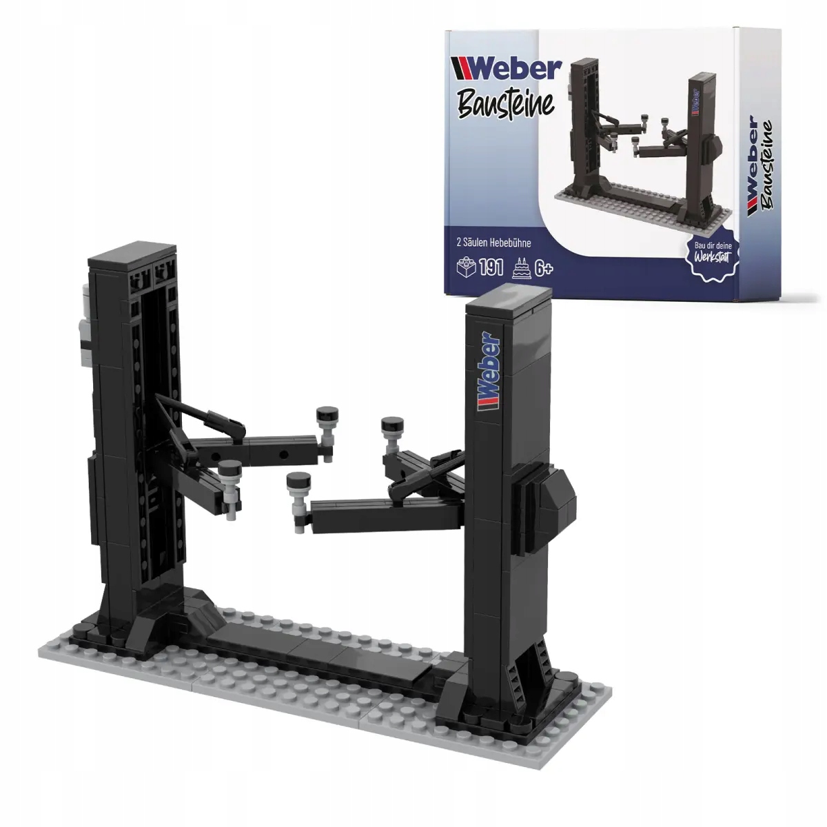 Klocki podnośnik dwukolumnowy Weber 191 el.