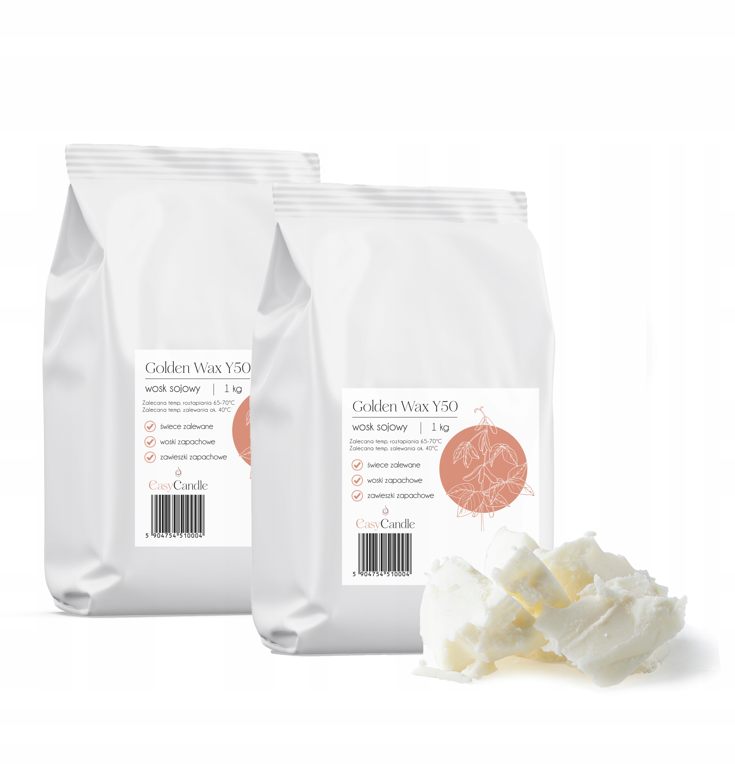 

Wosk Sojowy Naturalny Do Świec EasyCandle 2 kg