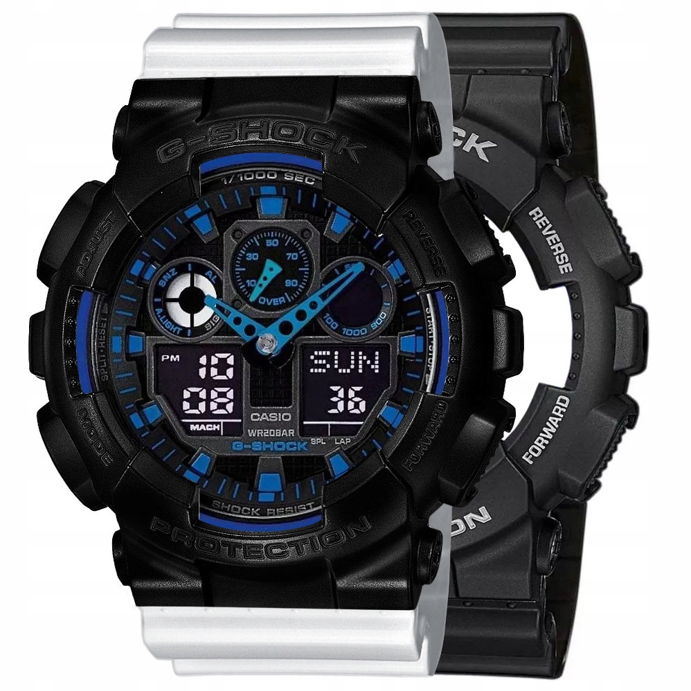 Hodinky Casio G-Shock Set GA-100-1A2ER Bezel 10523429 Řemínek 10347710 20