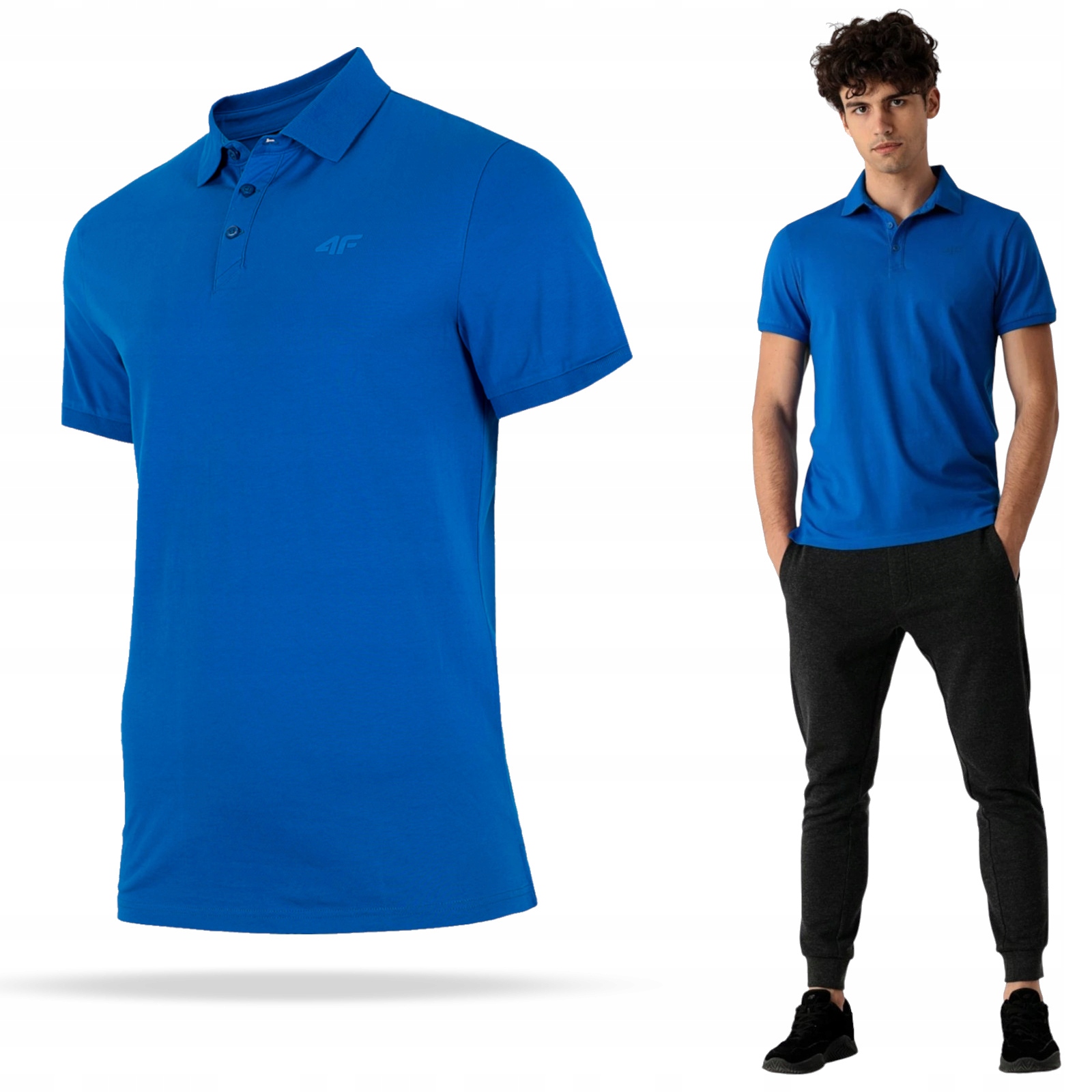 

Koszulka Polo 4F Męska Polówka Bawełniana XXL