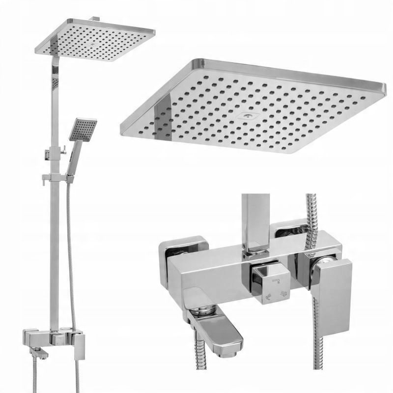 

Zestaw prysznicowy bateria panel deszczownica