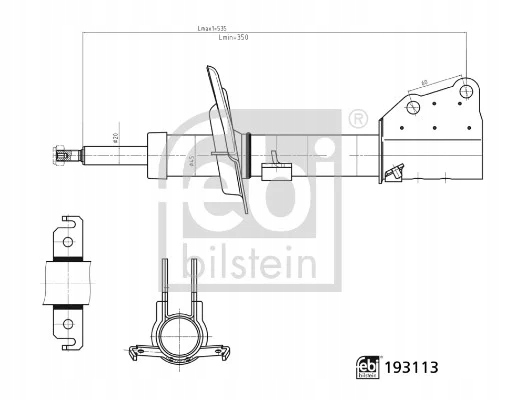 Shock Absorber Renault 193113 Febi